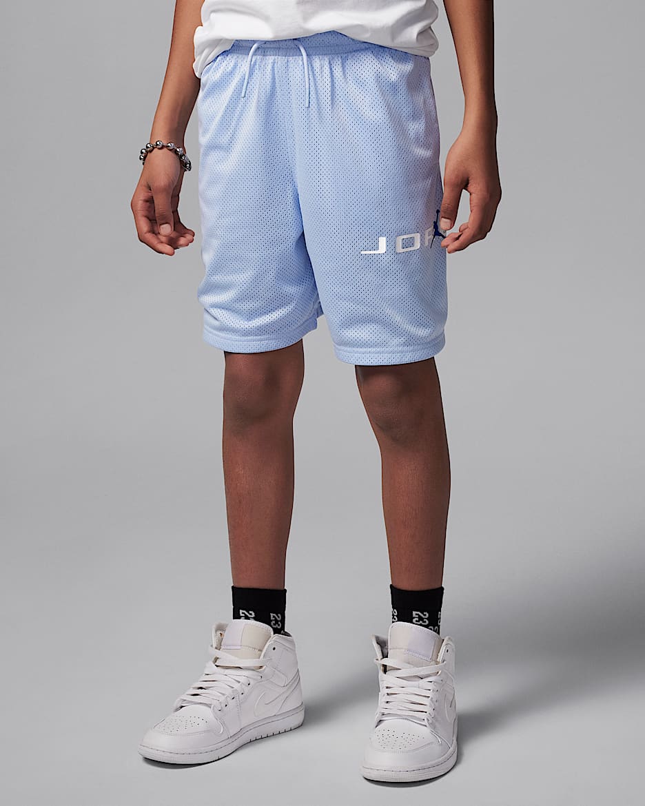 Shorts de malla Baseline para niño talla grande Jordan Dri-FIT - Azul hidrógeno