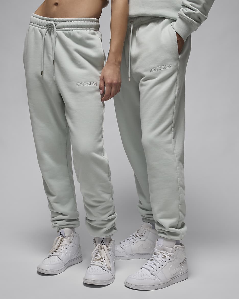 Jordan Wordmark Men's Fleece Trousers - Light Silver