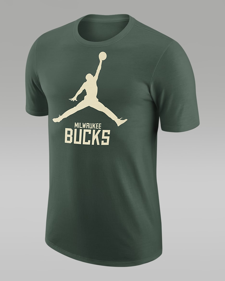 Milwaukee Bucks Essential Men's Jordan NBA T-Shirt - Fir