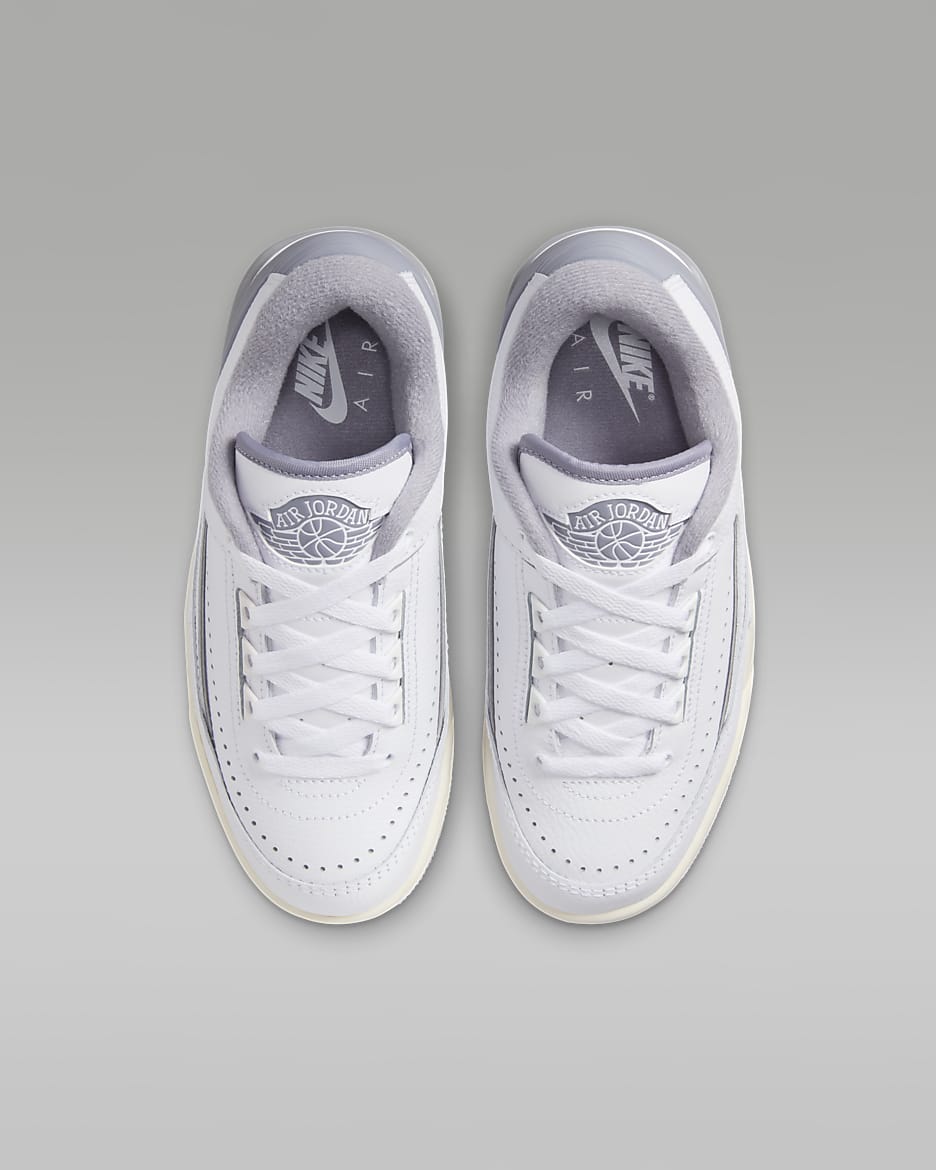 Calzado para niños grandes Jordan 2/3 - Blanco/Vela/Gris cemento