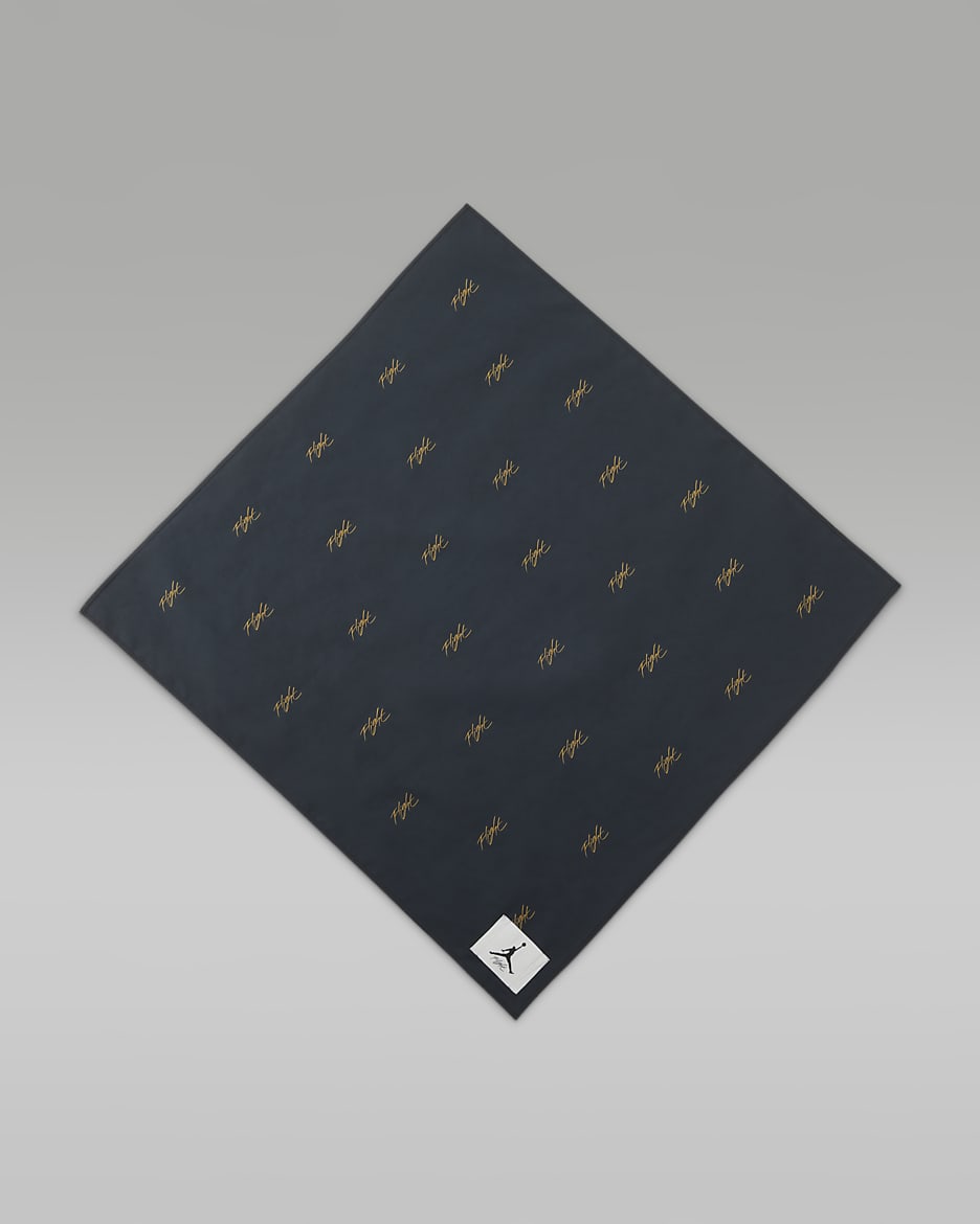 Jordan Flight Bandana met print - Zwart/Yellow Ochre/Zwart