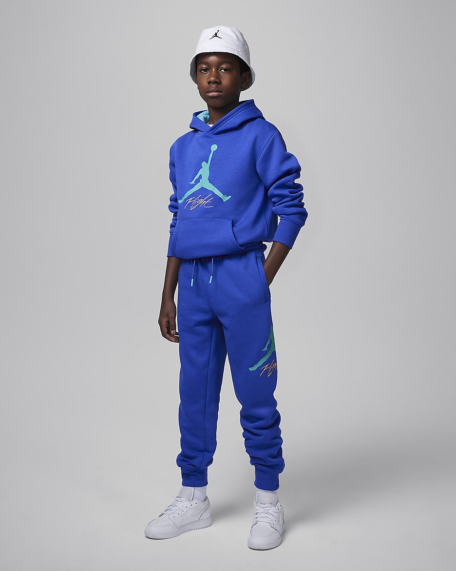 Spodnie dla dużych dzieci Jordan Jumpman Baseline - Hyper Royal