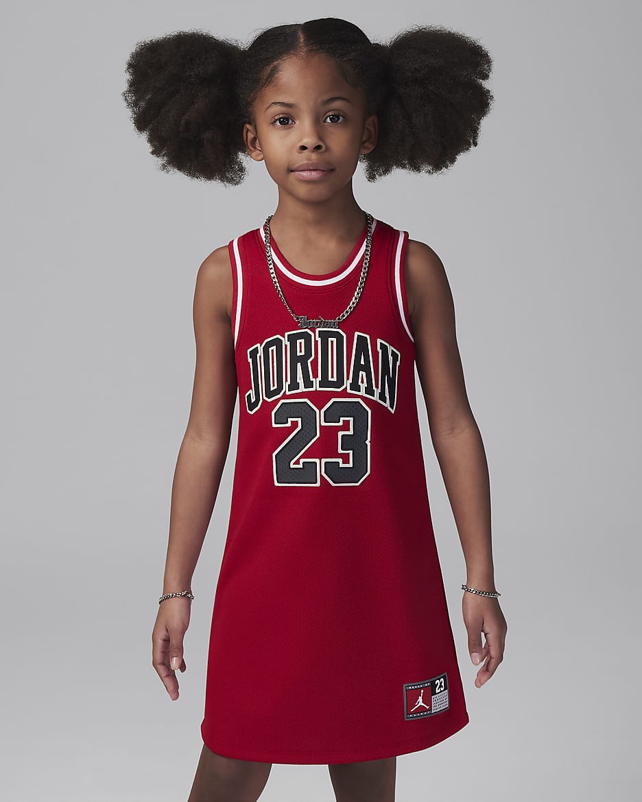 Jordan Little Kids' 23 Jersey Dress - Gym Red