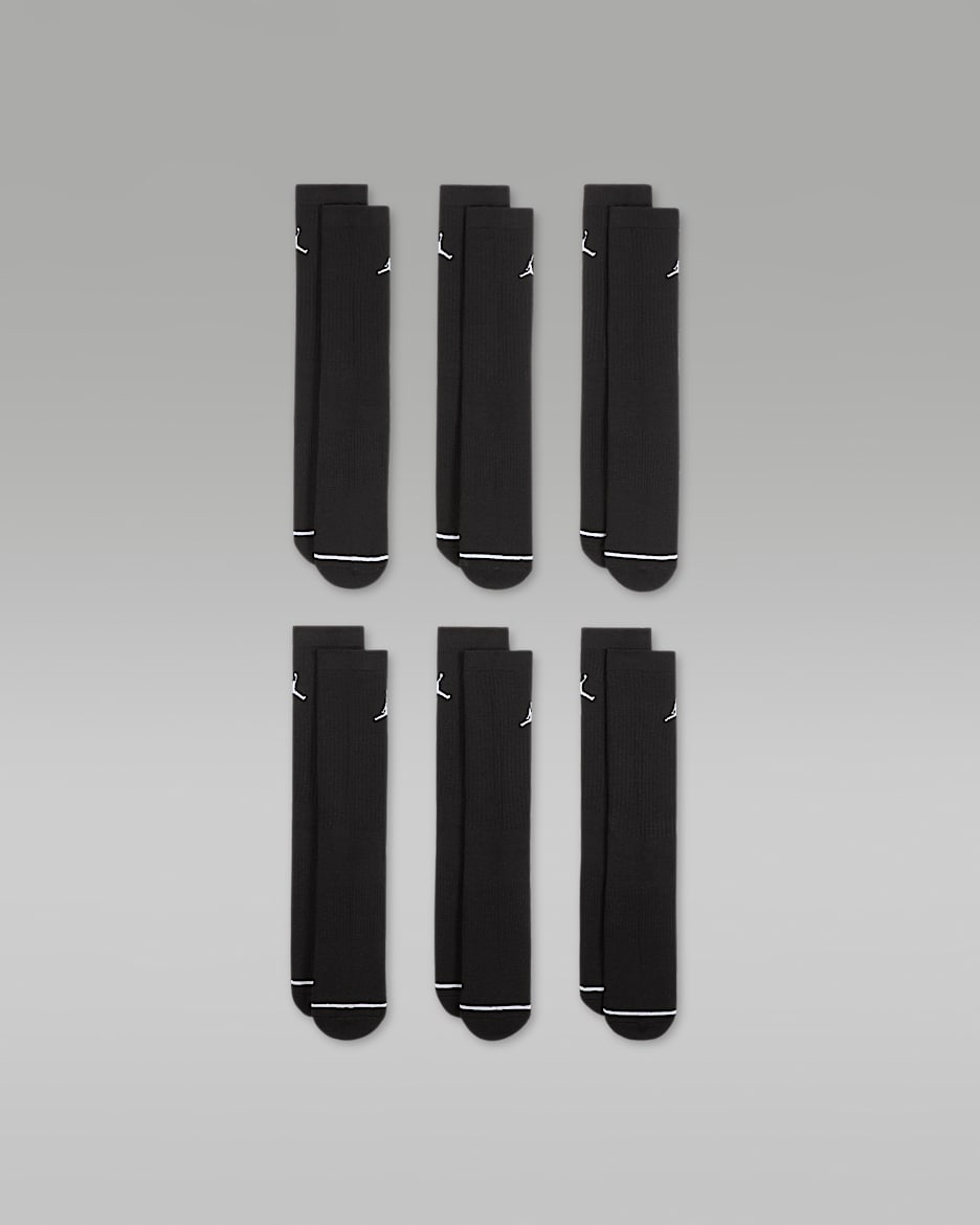 Jordan Everyday Cushioned Crew Socks (6 Pairs)