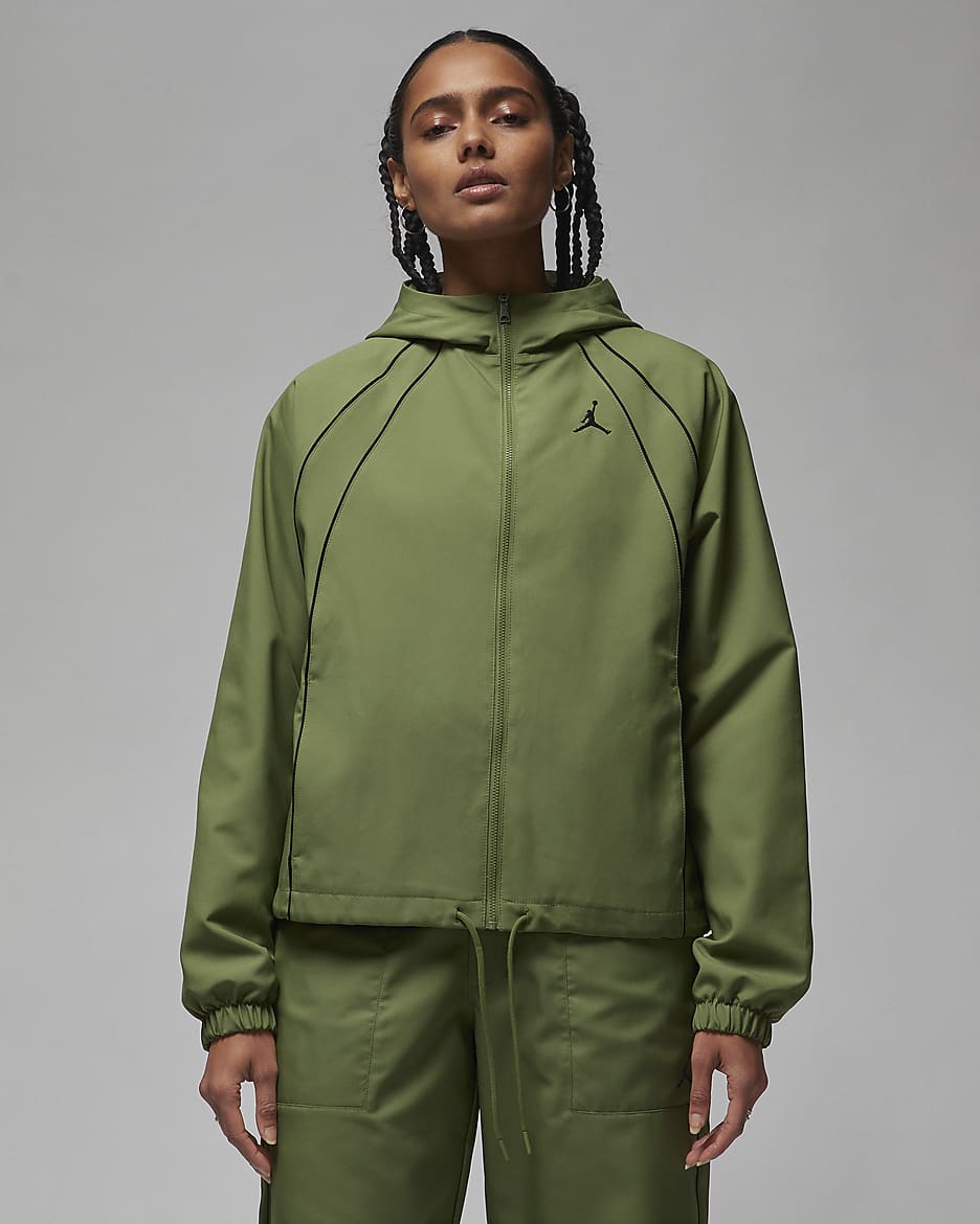 Jordan Women's Woven Lined Jacket - Sky J Light Olive/Black