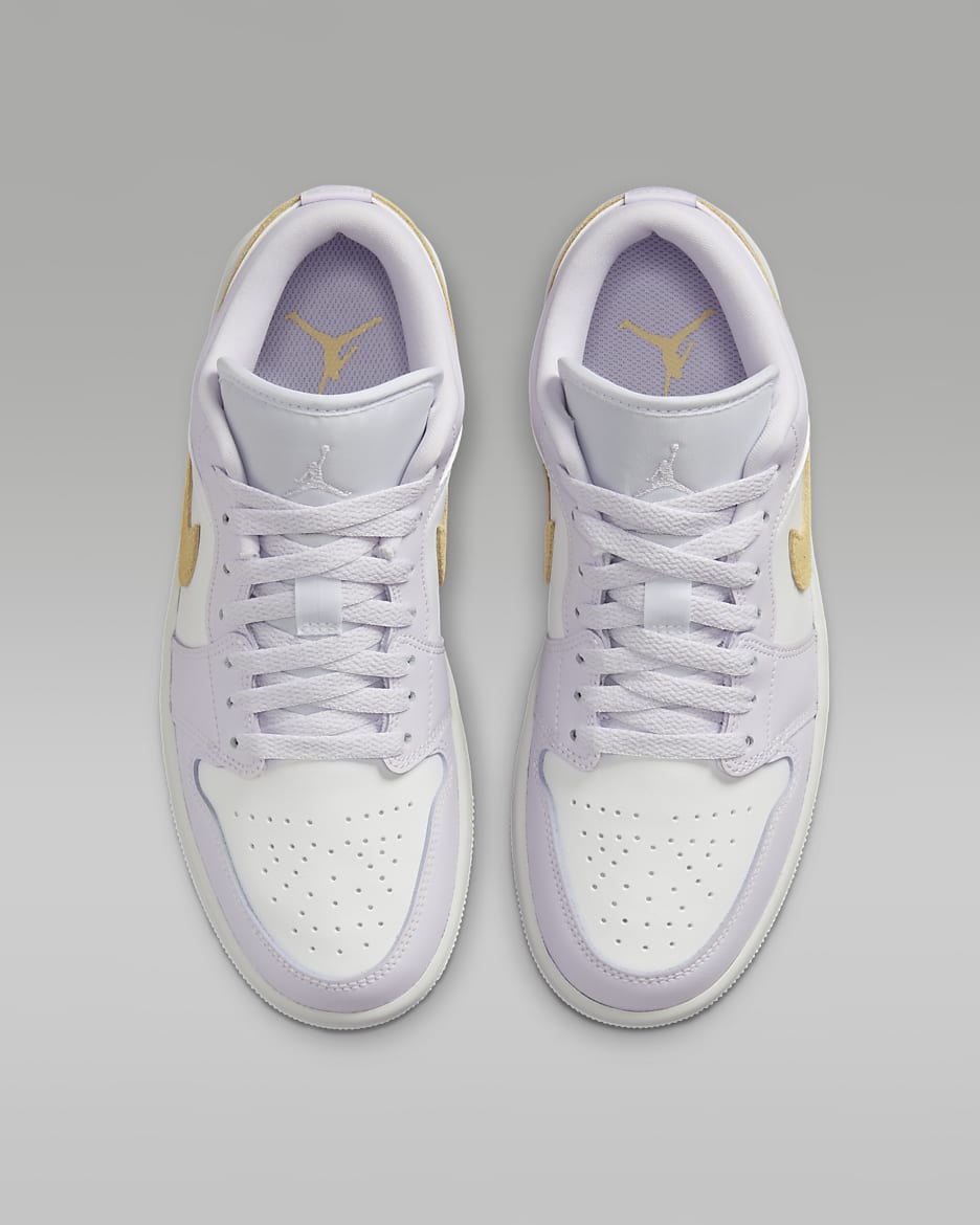 Air Jordan 1 Low Women's Shoes - Barely Grape/White/Lemon Wash