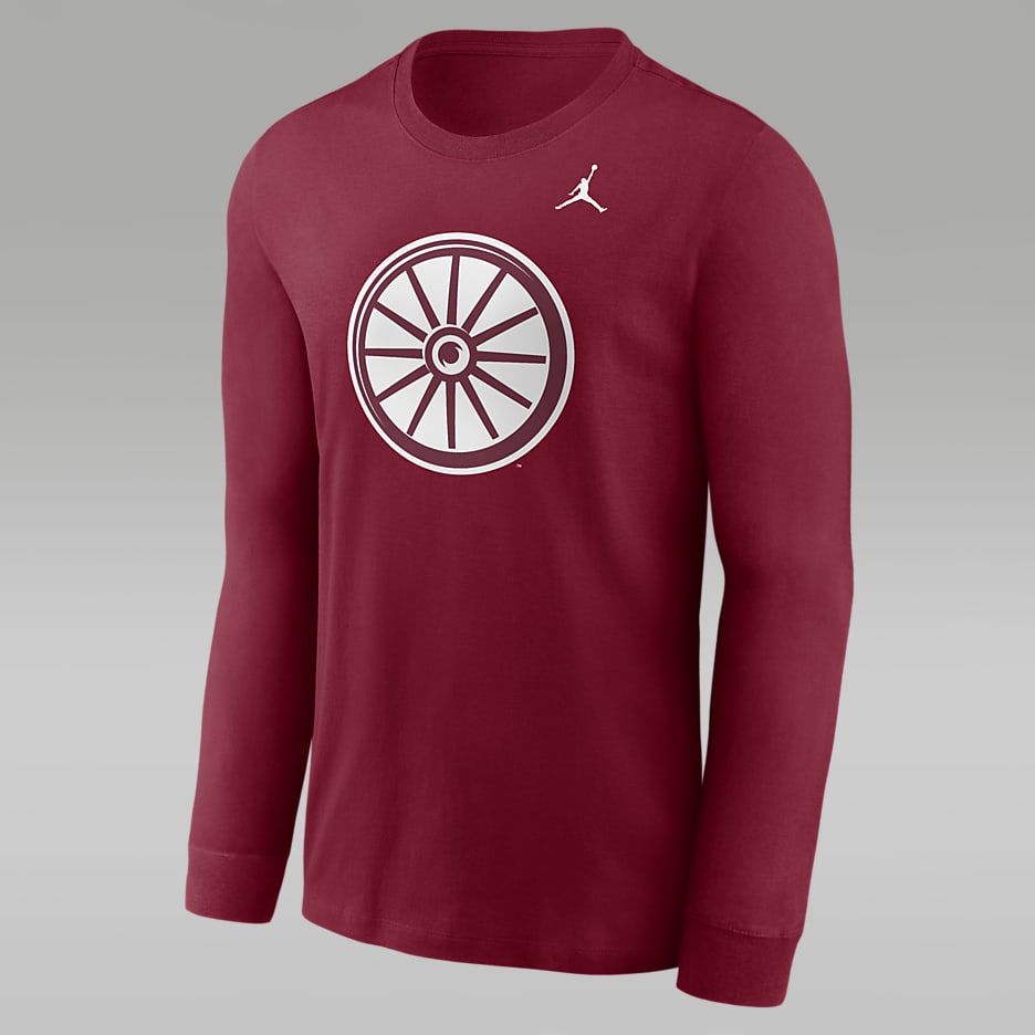 Oklahoma Sooners Alternate Logo Men's Jordan College Long-Sleeve T-Shirt - Team Crimson