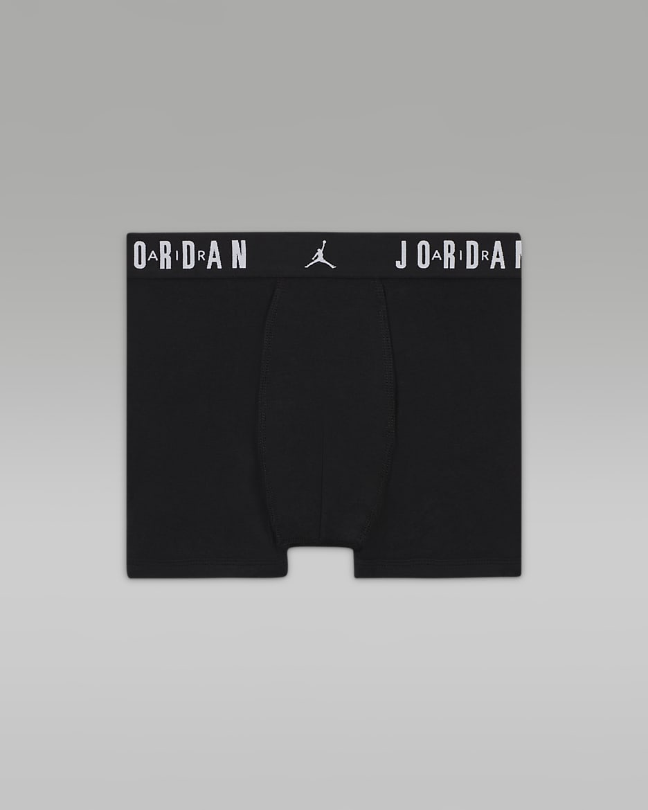 Jordan Dri-FIT Flight Essentials Older Kids' Boxer Briefs (3-Pack) - Gym Red/Black