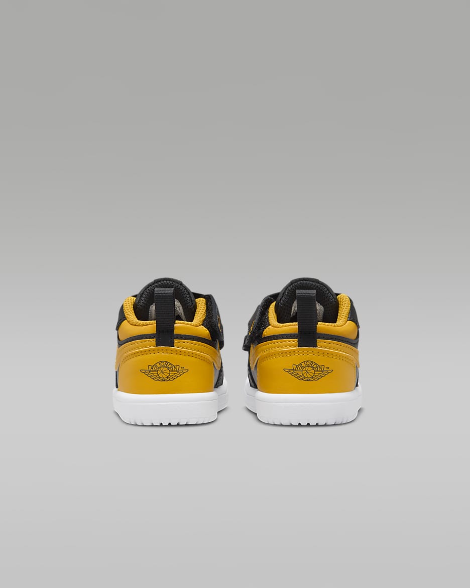 Jordan 1 Low Alt Baby & Toddler Shoes - Black/White/Yellow Ochre