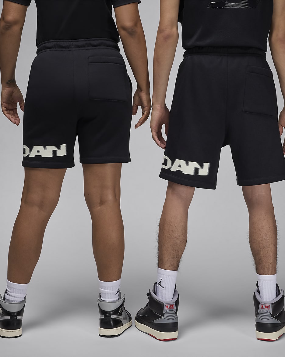 Short en tissu Fleece Jordan MVP pour homme - Noir/Sail