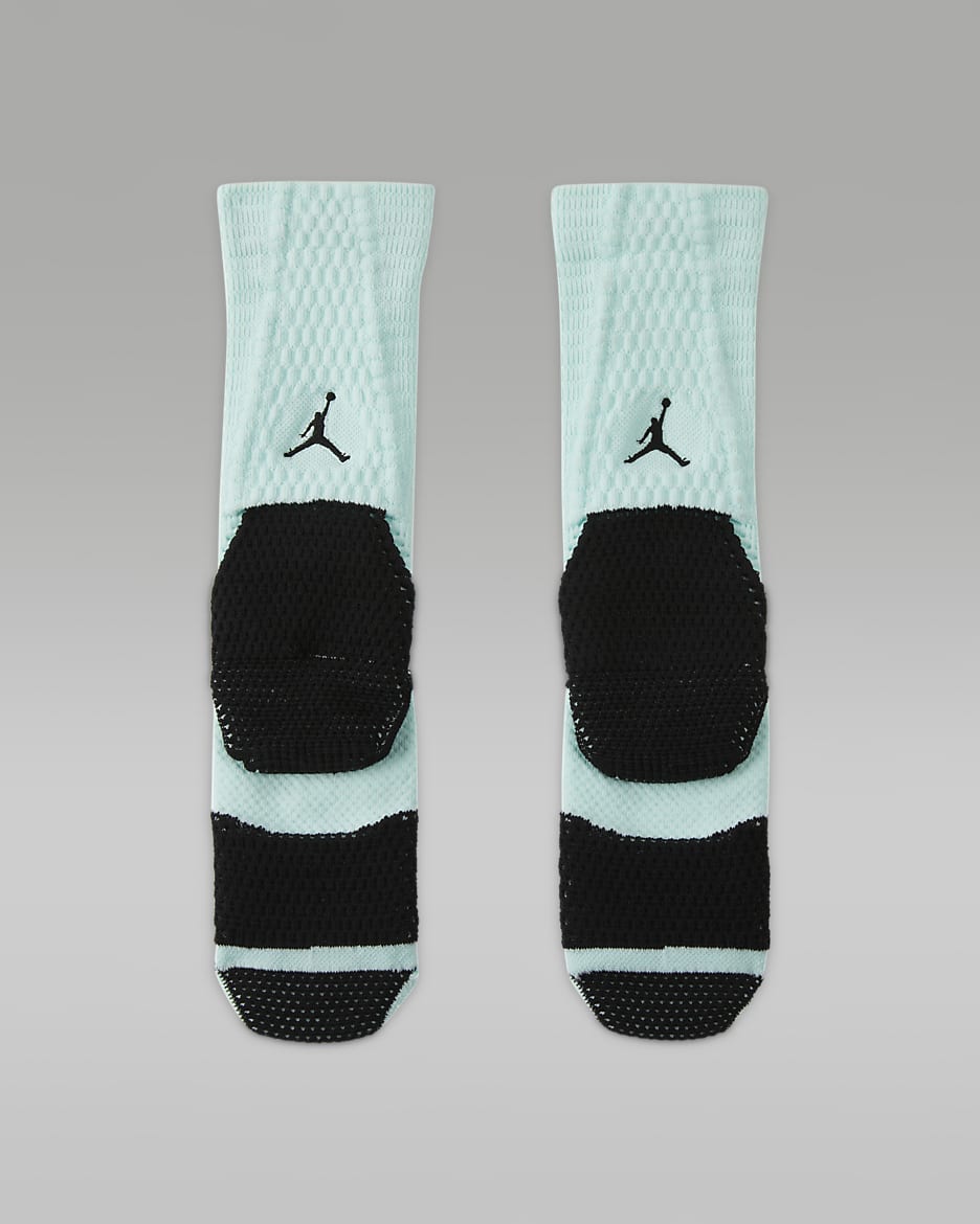 Jordan Unicorn Dri-FIT ADV 緩震中筒襪 (1 雙) - Mint Foam/黑色