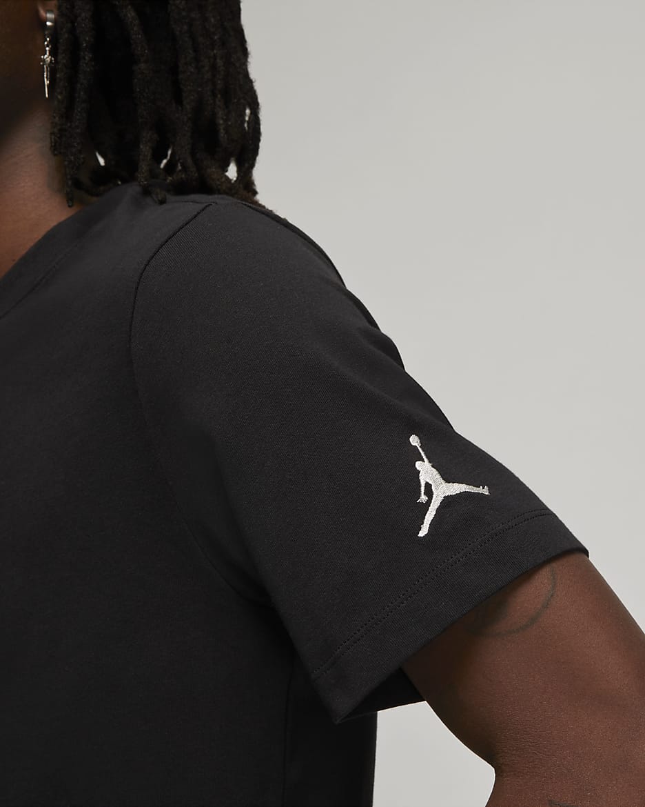 Jordan Air Men's T-Shirt - Black/Sail/Sail