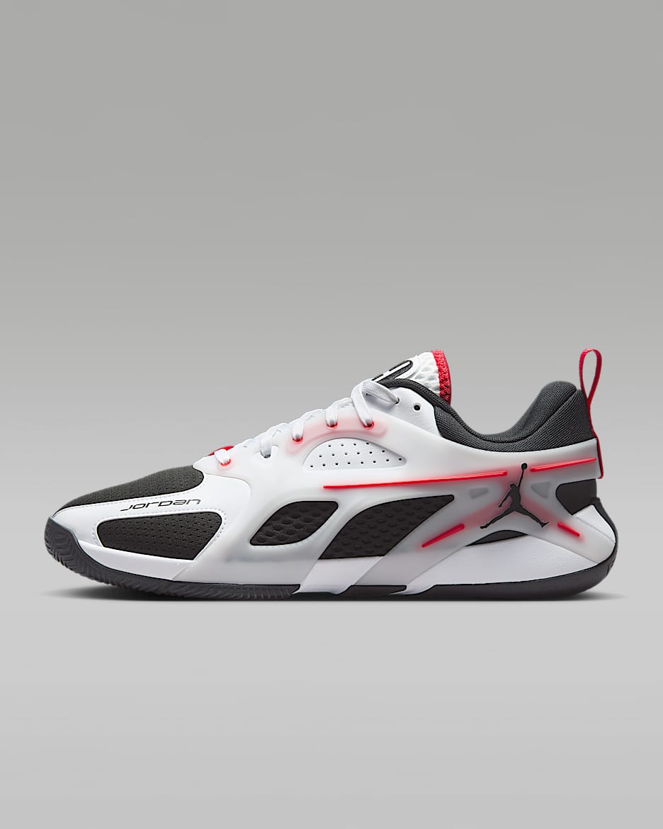Jordan Heir Series PF Bloodline' Basketball Shoes - White/Fire Red/Black