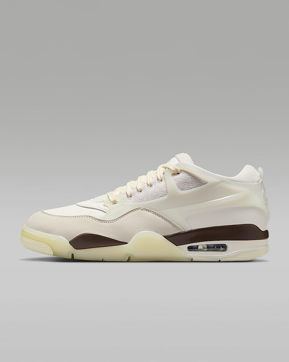 Air Jordan 4 RM Men's Shoes - Sail/Sail/Light Bone/Light Armory Blue
