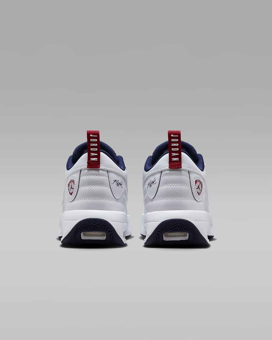 Jordan Max Aura 6 Big Kids' Shoes - White/Varsity Red/Midnight Navy