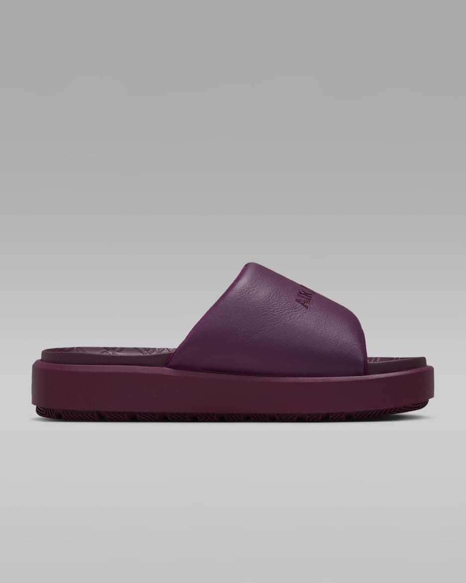 Jordan Sophia Women's Slides - Bordeaux/Fire Pink/Burgundy Crush