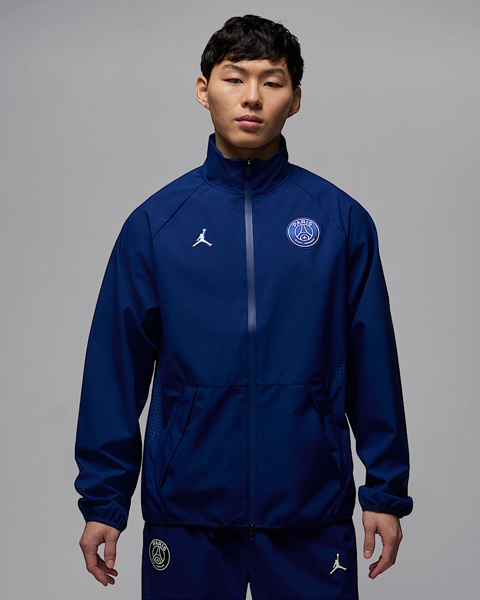 Paris Saint-Germain JAM Men's Warm-Up Jacket - Blue Void