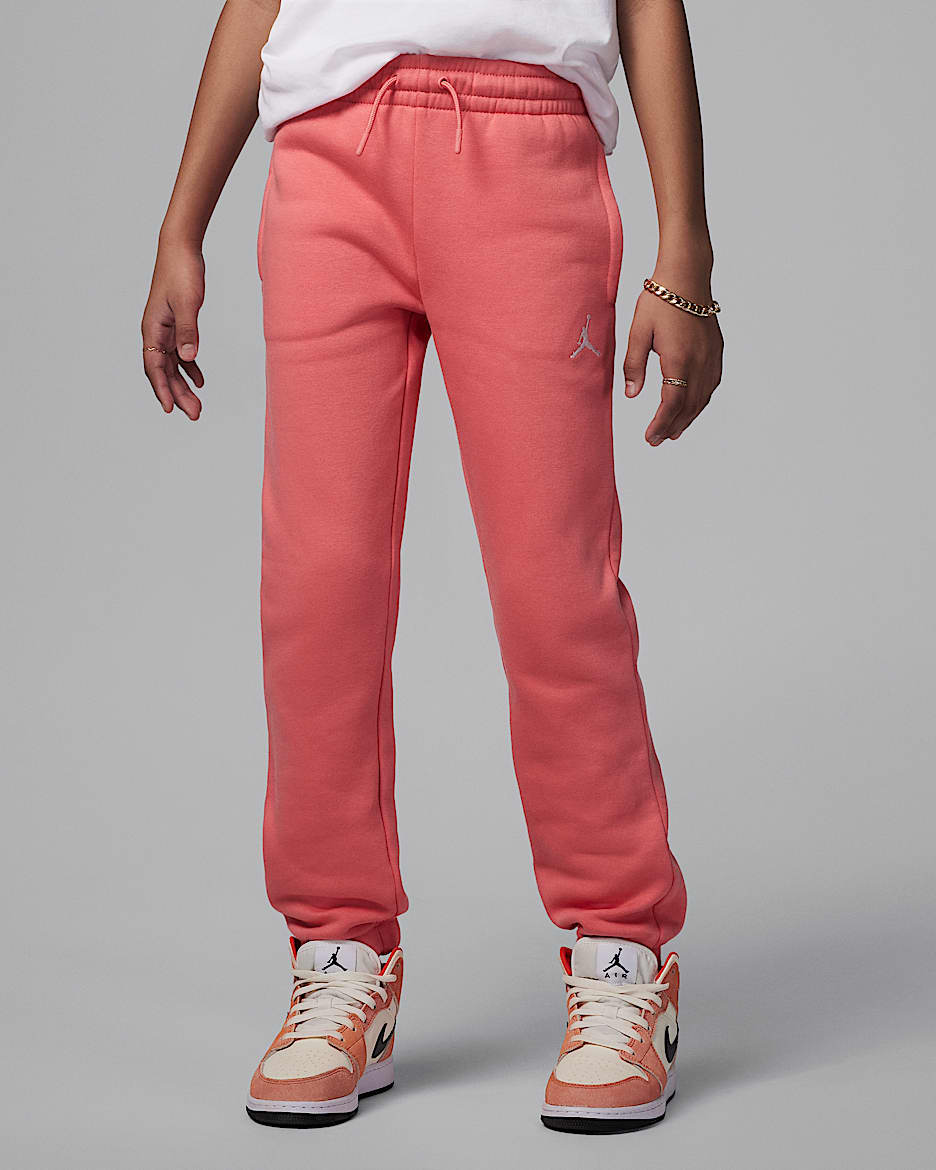 Jordan Brooklyn Essentials Older Kids' Trousers - Pink Salt