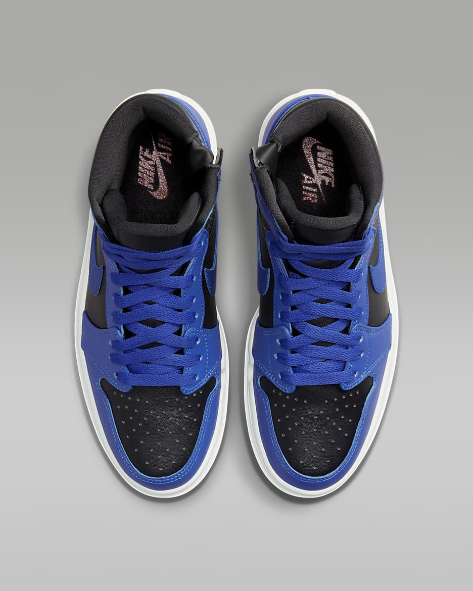 Air Jordan 1 Elevate High Women's Shoes - Dark Ash/Sail/Hyper Royal