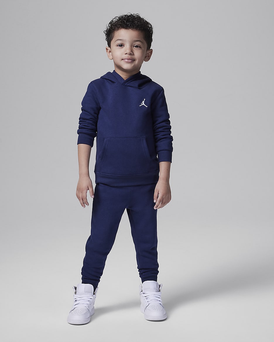 Jordan MJ Brooklyn Fleece Toddler 2-Piece Pullover Hoodie Set - Midnight Navy