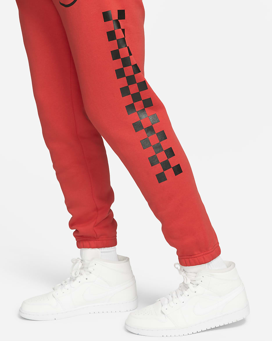 Pantaloni in fleece Jordan Sport DNA - Uomo - Chile Red/Nero