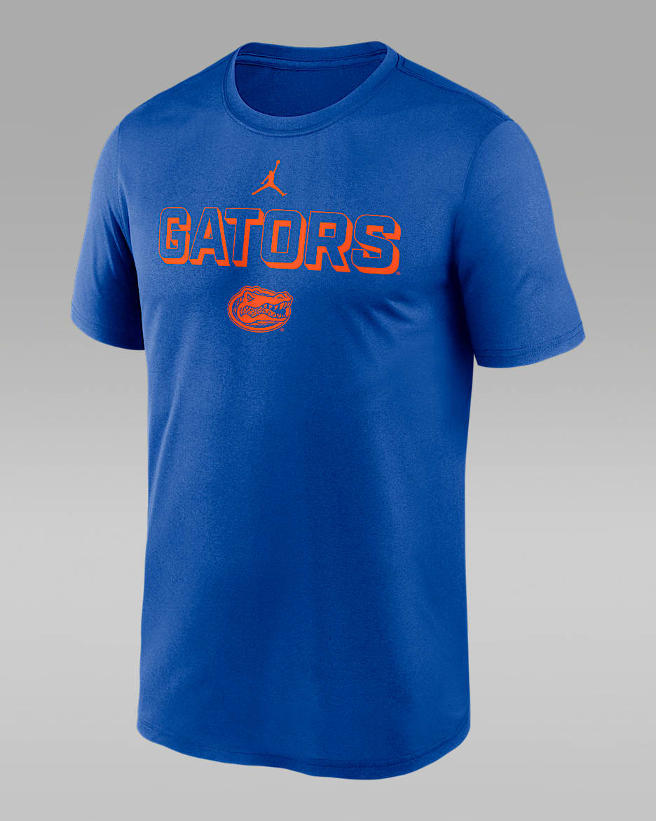 Playera universitaria marca Jordan Dri-FIT para hombre Florida Sideline Legend - Royal
