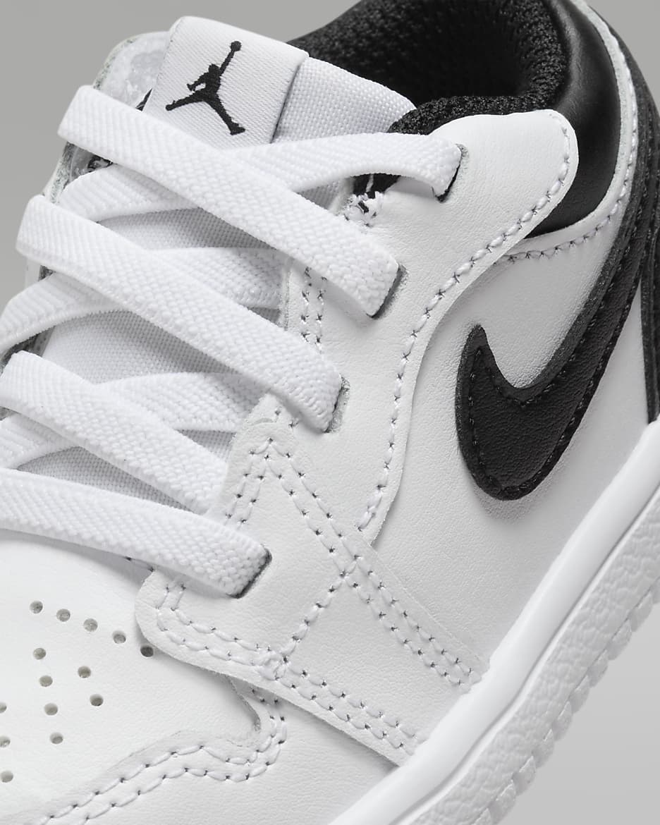 Jordan 1 Low Alt Baby & Toddler Shoes - White/White/Black