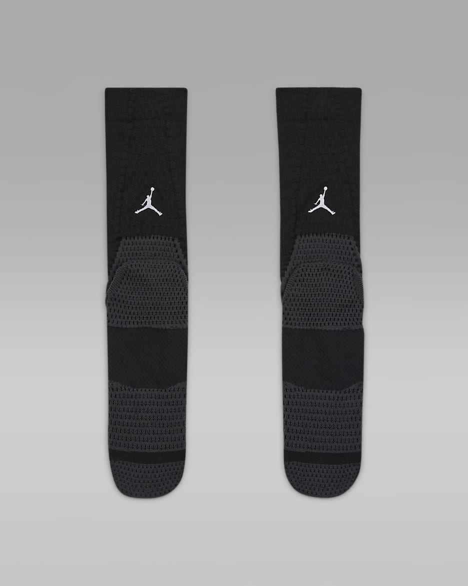 Jordan Unicorn Dri-FIT ADV Cushioned Crew Socks (1 Pair) - Black/White