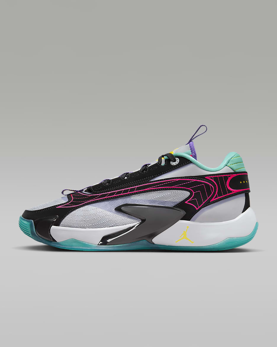 Luka 2 PF Basketball Shoes - Wolf Grey/Black/Hyper Jade/Speed Yellow