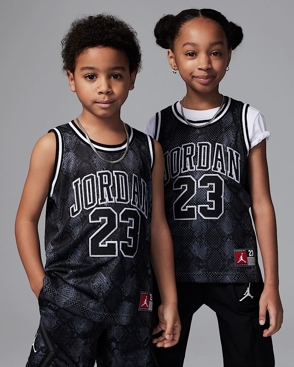 Jersey estampado para niños talla pequeña Jordan 23 - Gris hierro/Negro