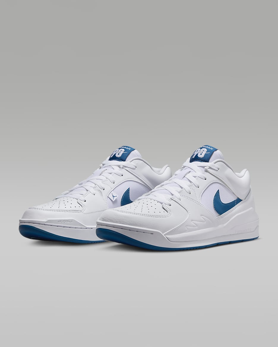 Jordan Stadium 90 Men's Shoes - White/Wolf Grey/Industrial Blue