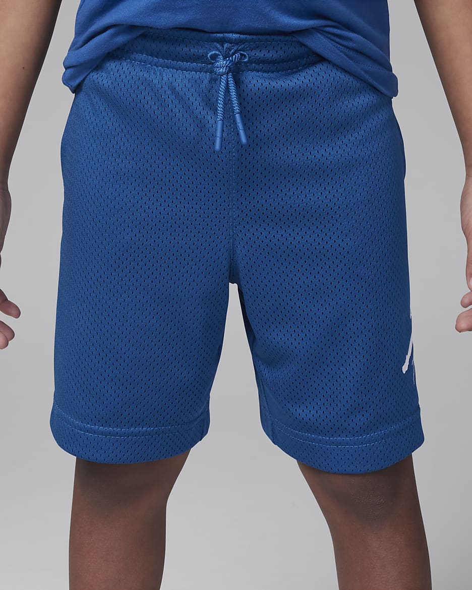 Shorts para niños de edad preescolar Jordan Dri-FIT MJ Essentials Baseline - Azul industrial