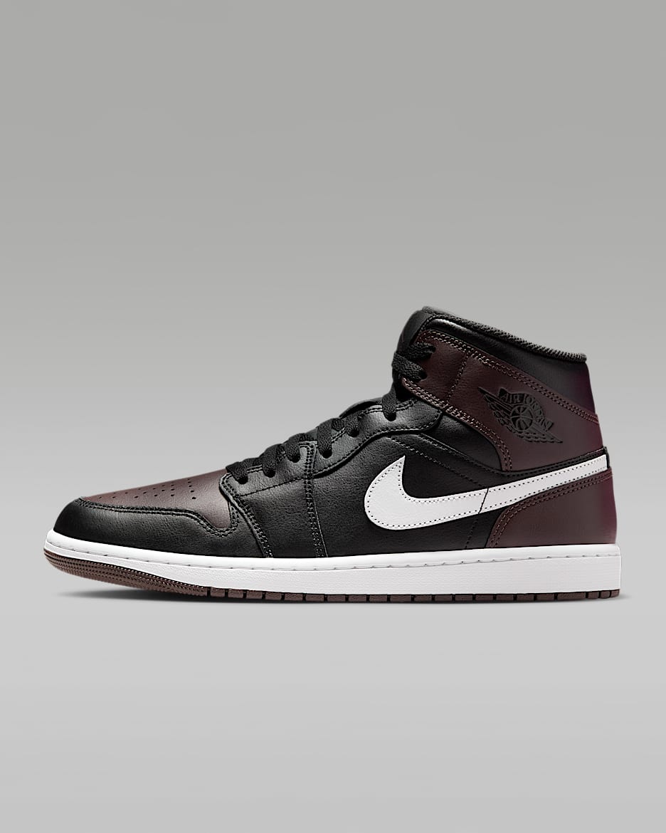 Buty męskie Air Jordan 1 Mid - Baroque Brown/Czerń/Biel