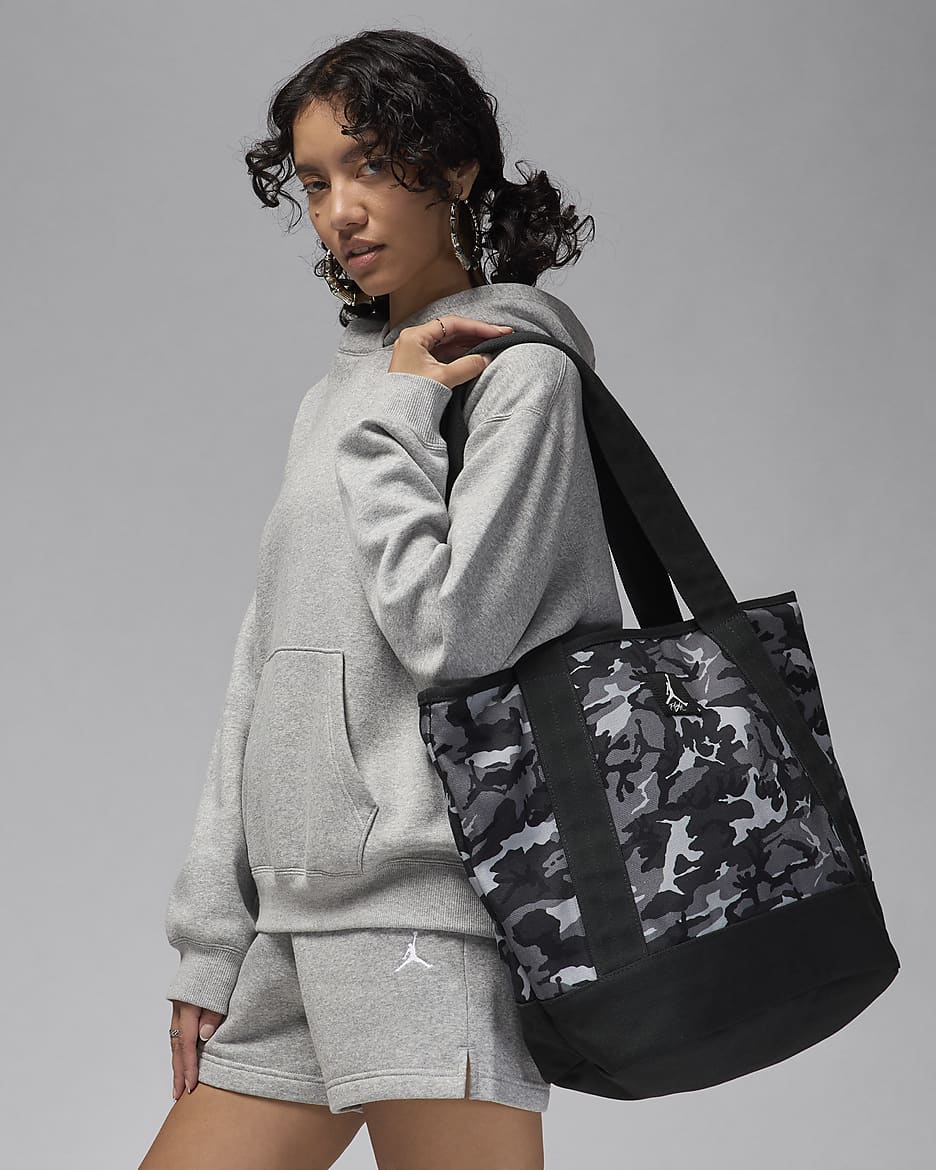 Bolsa tipo tote con estampado Flight Jordan (34 L) - Sombrío apagado