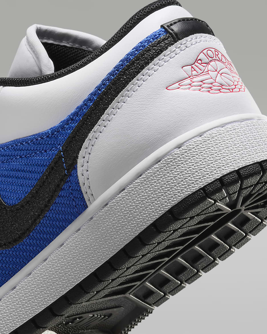 Air Jordan 1 Low SE Older Kids' Shoes - White/Hyper Royal/Hyper Jade/Black