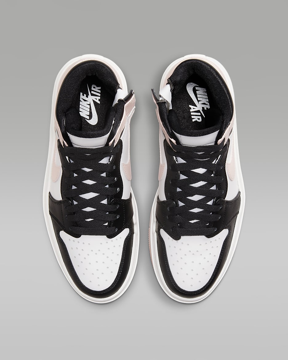 Air Jordan 1 Elevate High Damenschuh - Schwarz/Weiß/Sail/Atmosphere