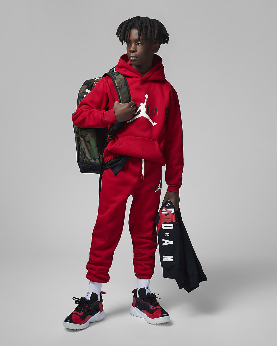 Jordan Older Kids' Pullover Hoodie - Gym Red