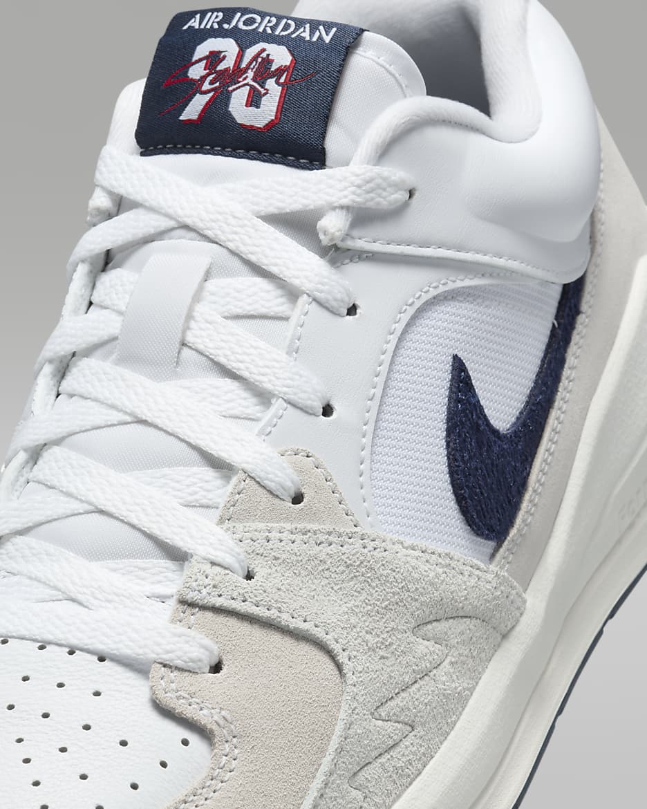 Jordan Stadium 90 男鞋 - 白色/Varsity Red/Sail/Midnight Navy