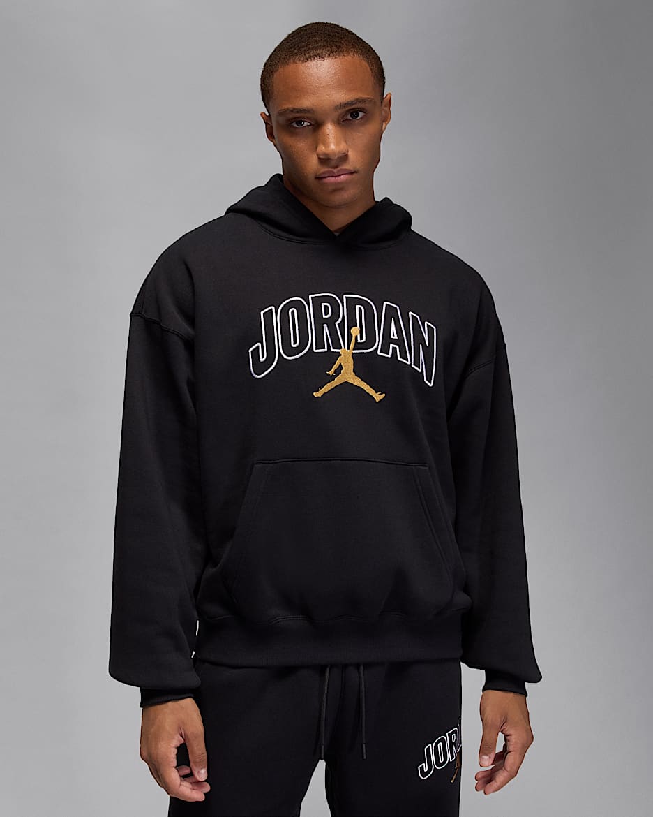 Jordan Brooklyn Fleece Dessuadora amb caputxa oversized - Home - Negre/Or
