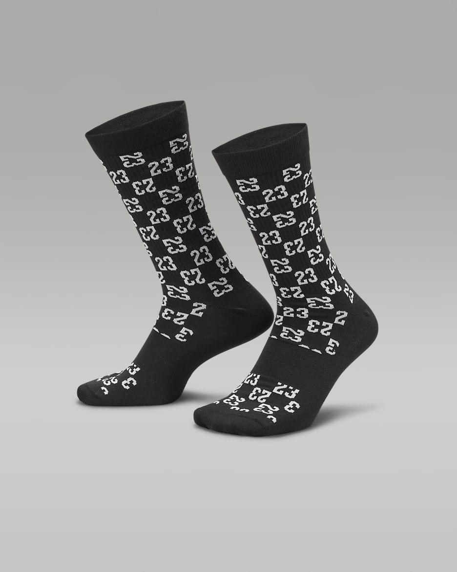 Jordan Everyday Essentials Crew Socks - Black/Photon Dust