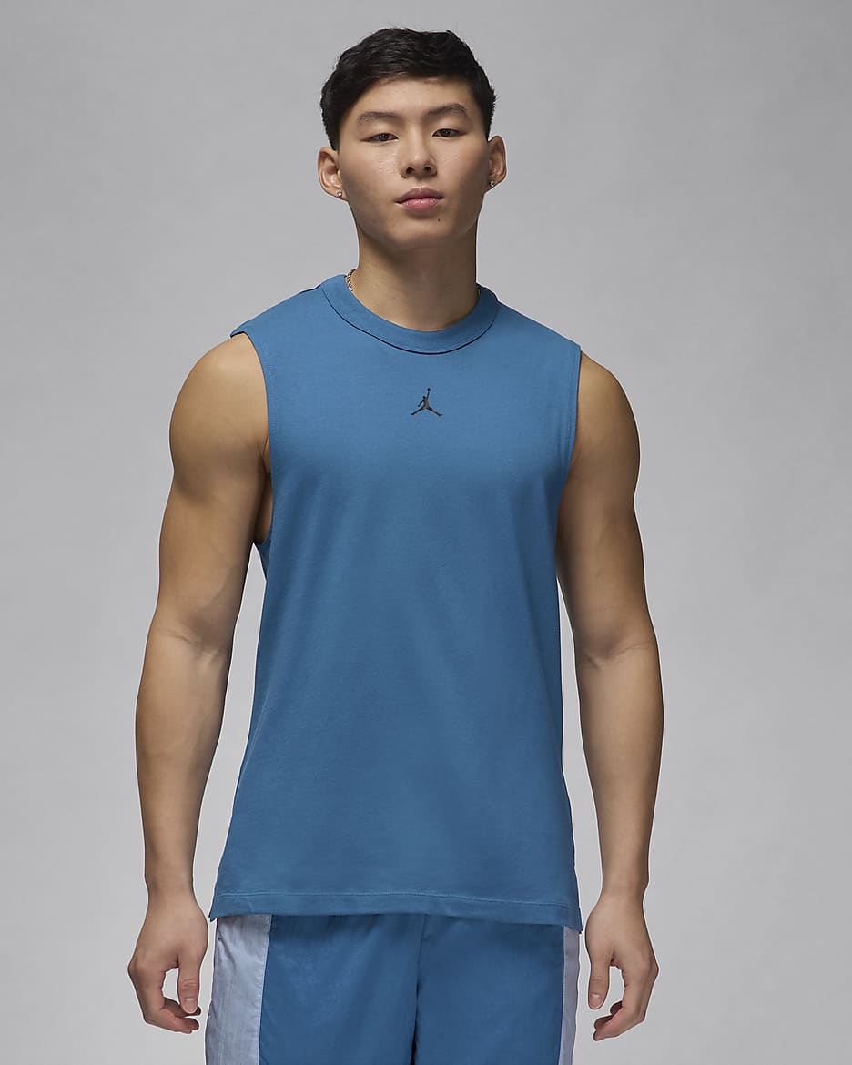 Jordan Sport Men's Dri-FIT Sleeveless Top - Industrial Blue/Black