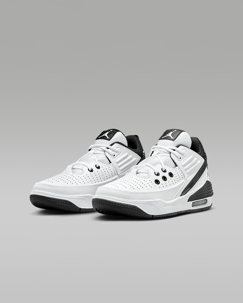 Jordan Max Aura 5 Older Kids' Shoes - White/Black