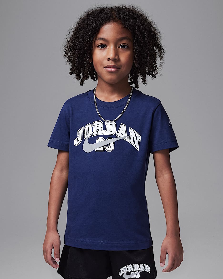 Jordan Little Kids' Flight MVP 23 T-Shirt - Midnight Navy