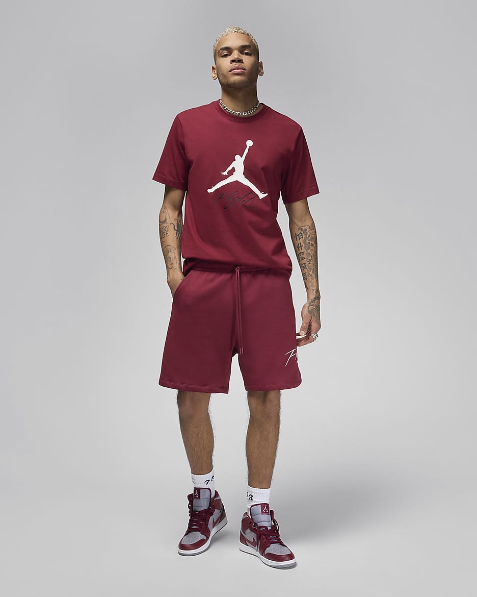 Jordan Jumpman Flight Men's T-Shirt - Team Red/White