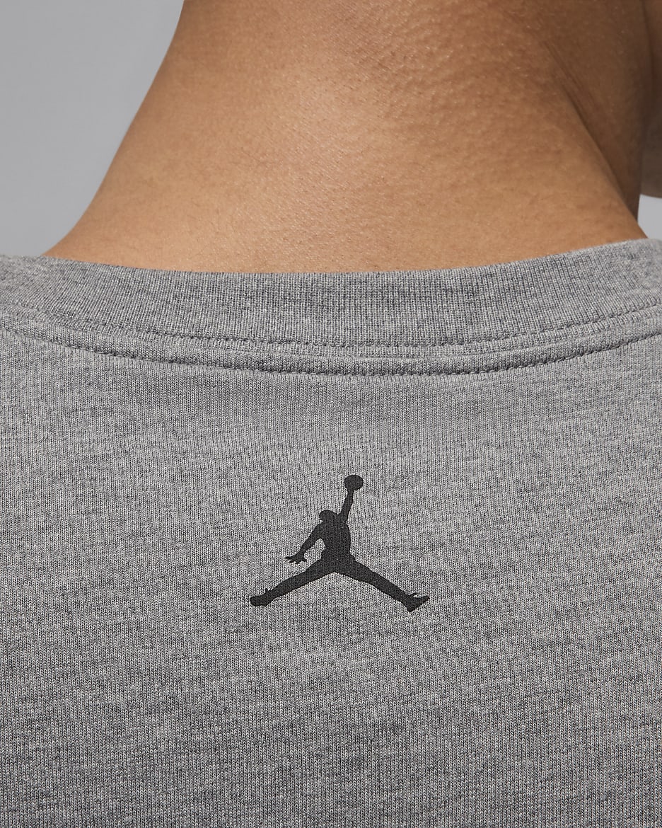 T-shirt męski Jumpman Jordan MVP - Carbon Heather/Czerń/Czerń