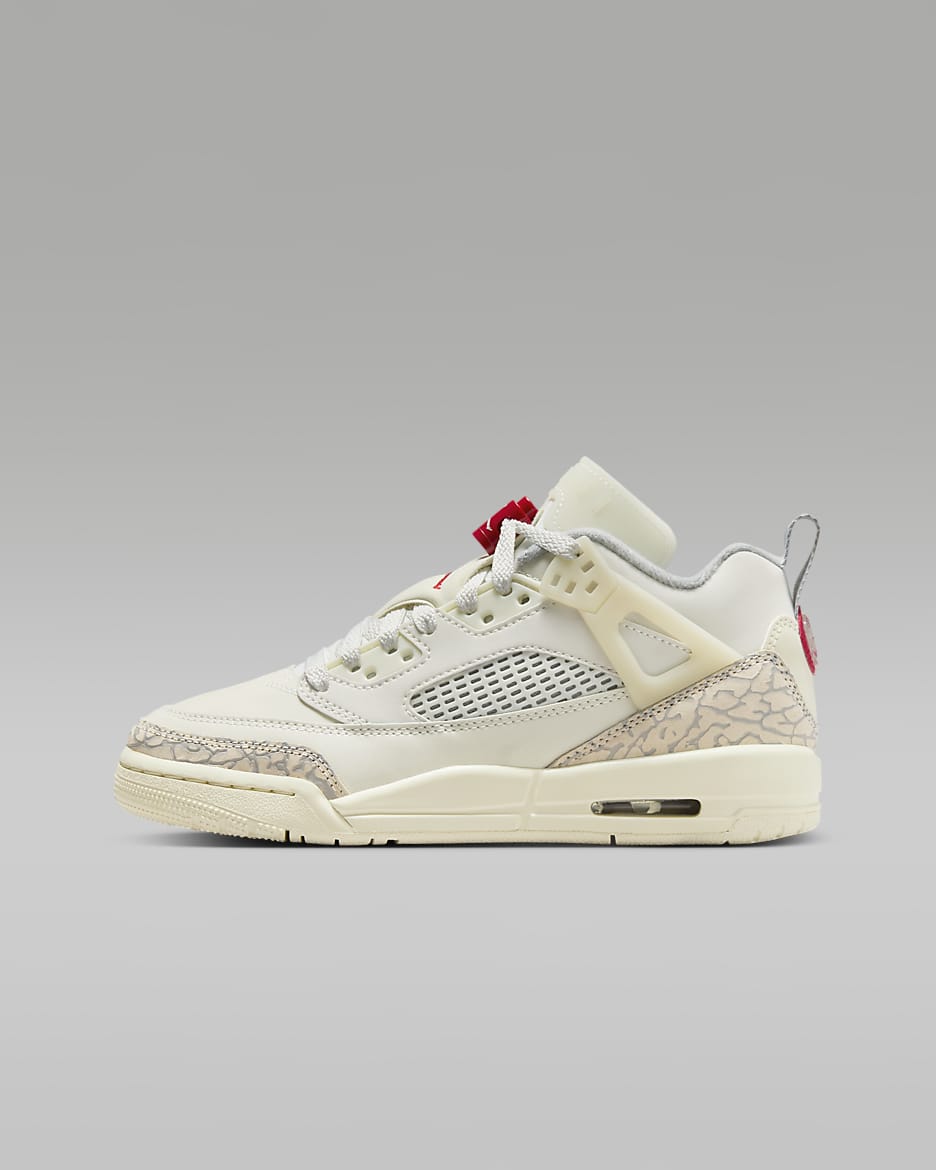 Chaussure Jordan Spizike Low pour ado - Sail/Coconut Milk/Sandstone/University Red