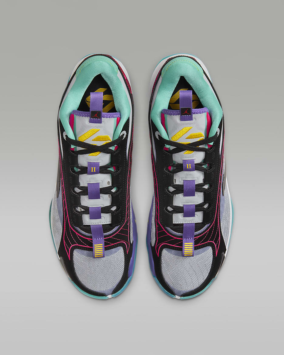 Luka 2 PF Basketball Shoes - Wolf Grey/Black/Hyper Jade/Speed Yellow