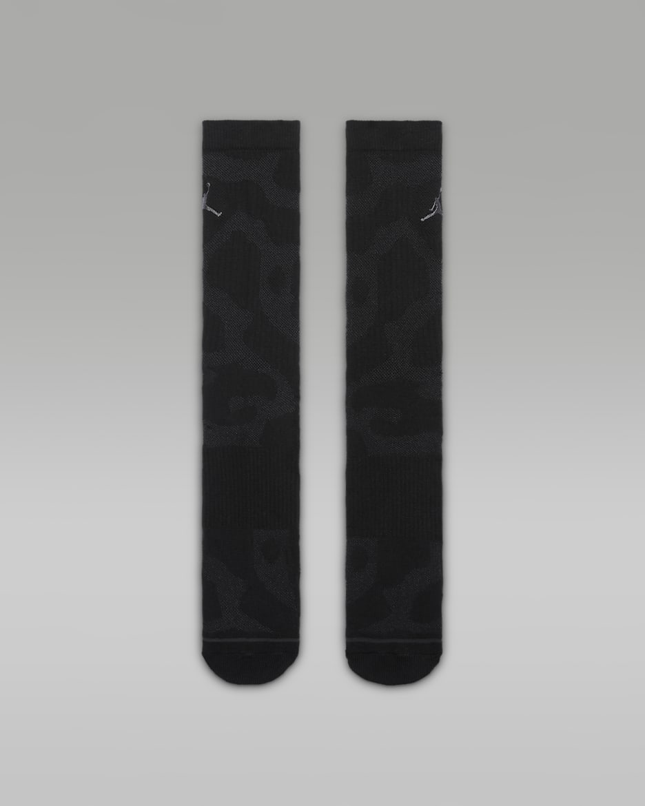 Jordan Everyday Cushioned Crew Socks (1 Pair) - Black/Off-Noir/Off-Noir