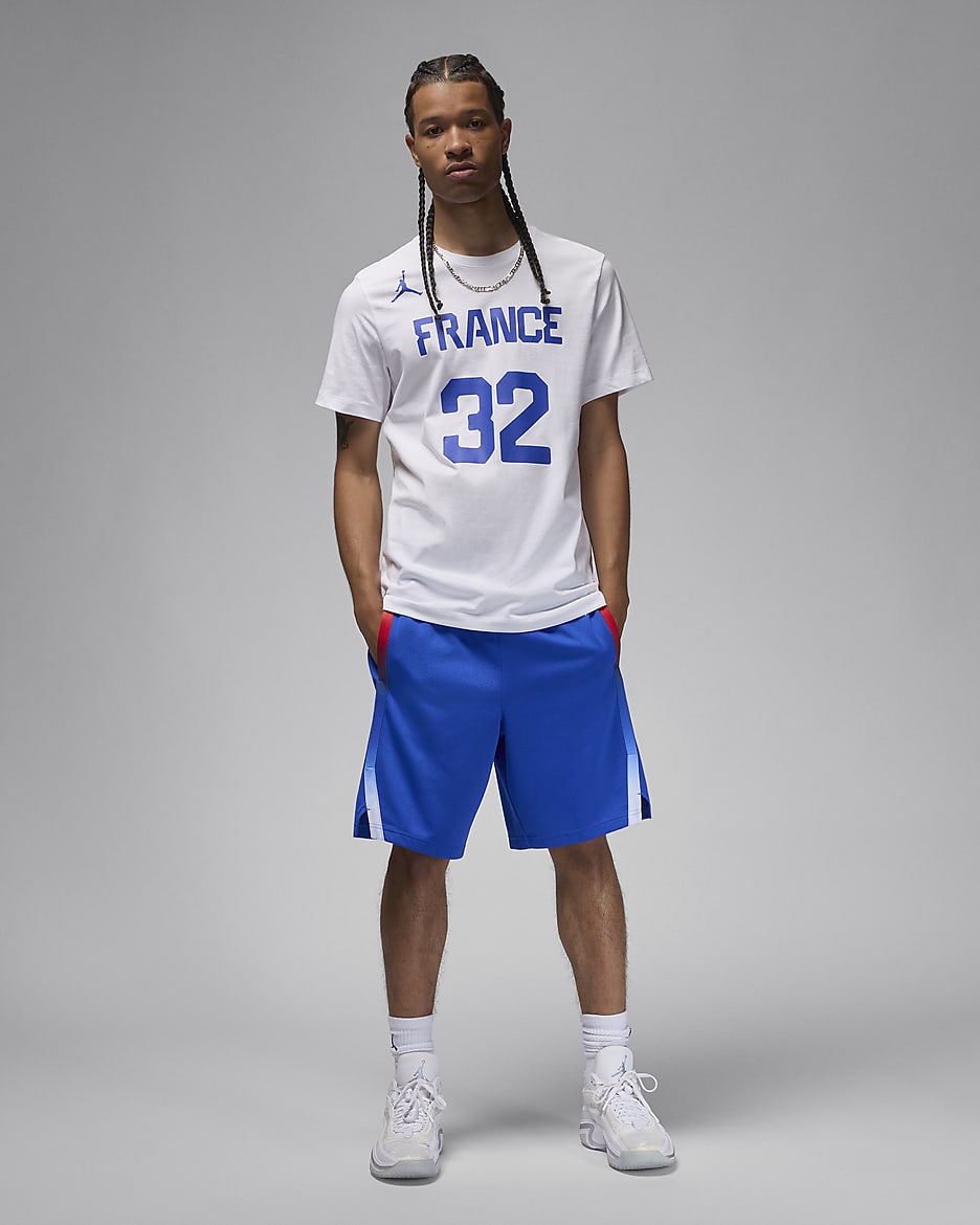 Victor Wembanyama France Men's Nike Basketball T-Shirt - White