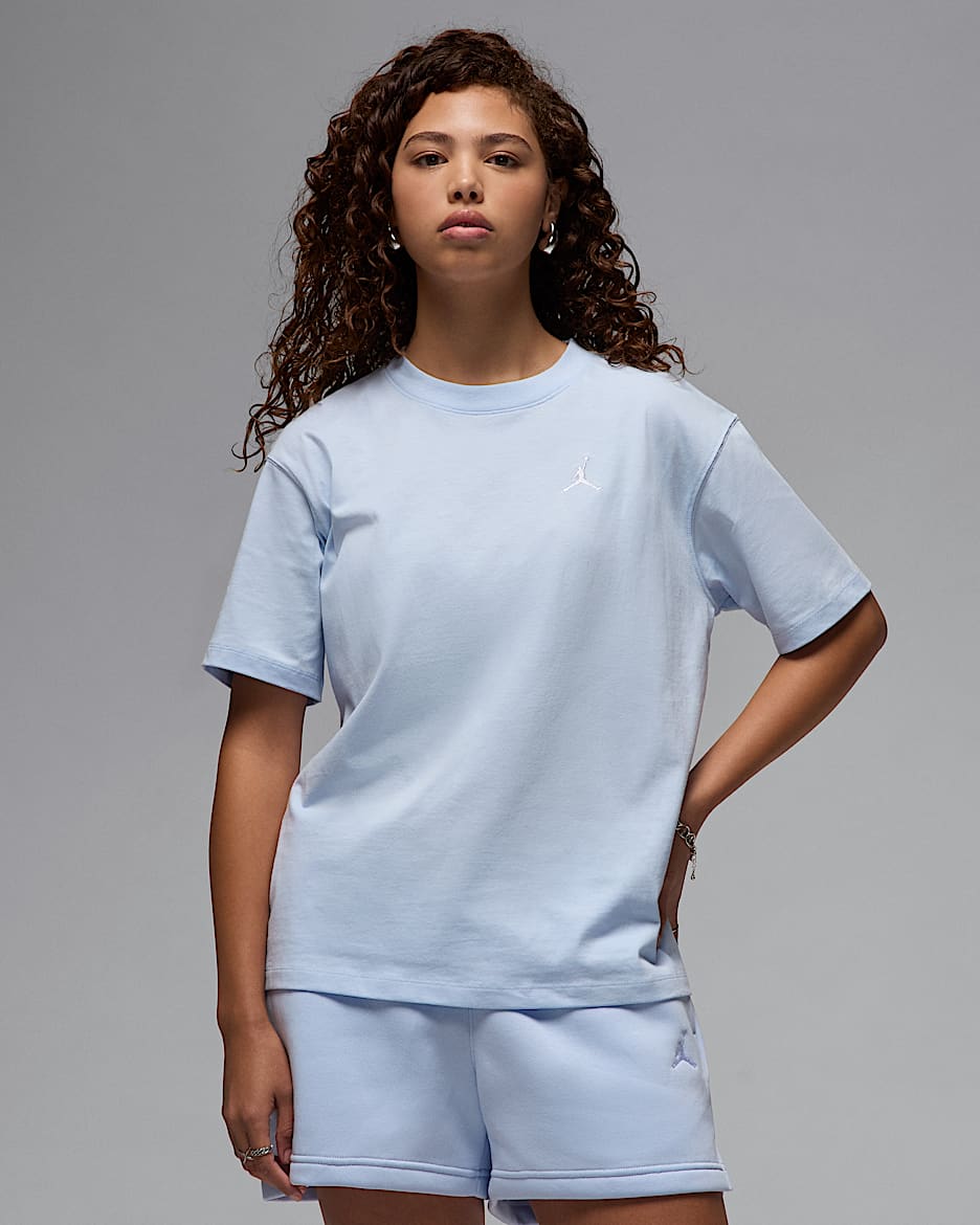 Jordan Essentials Women's Top - Hydrogen Blue/White